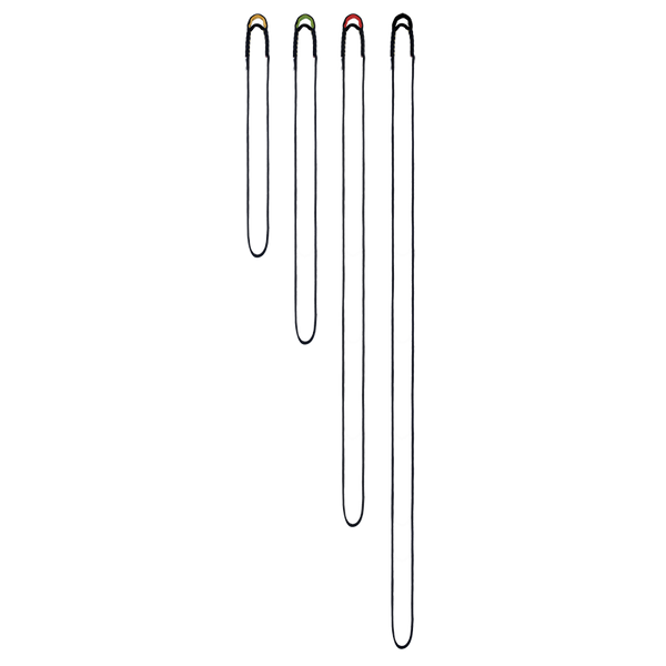 Lot De 5 Anneaux Beal Flat Slings 30 Cm - 18 Mm, Nylon, 2200 DaN, Pour Escalade Et Accroche, Noir