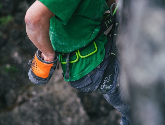 A harness for experienced climbers